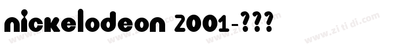 nickelodeon 2001字体转换